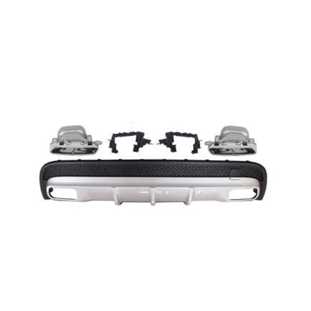 

Suitable for Mercedes-benz GLA CLASS X156 GLA45 rear diffuser silver GLA45 AMG rear lip