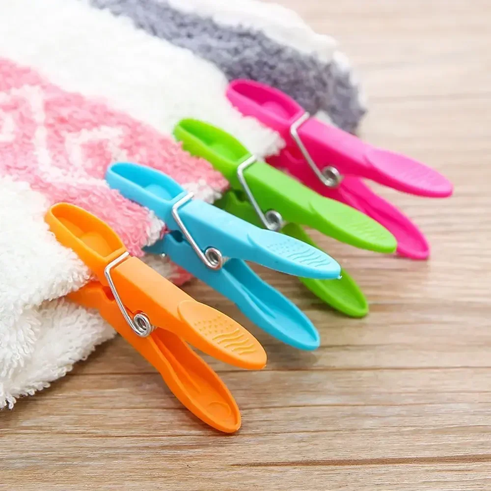 24Pcs Clothespins Hanging Pegs Clips Plastic Hangers Racks Laundry Clothes Pegs Clamps Towel Clips Home Storage Hooksks