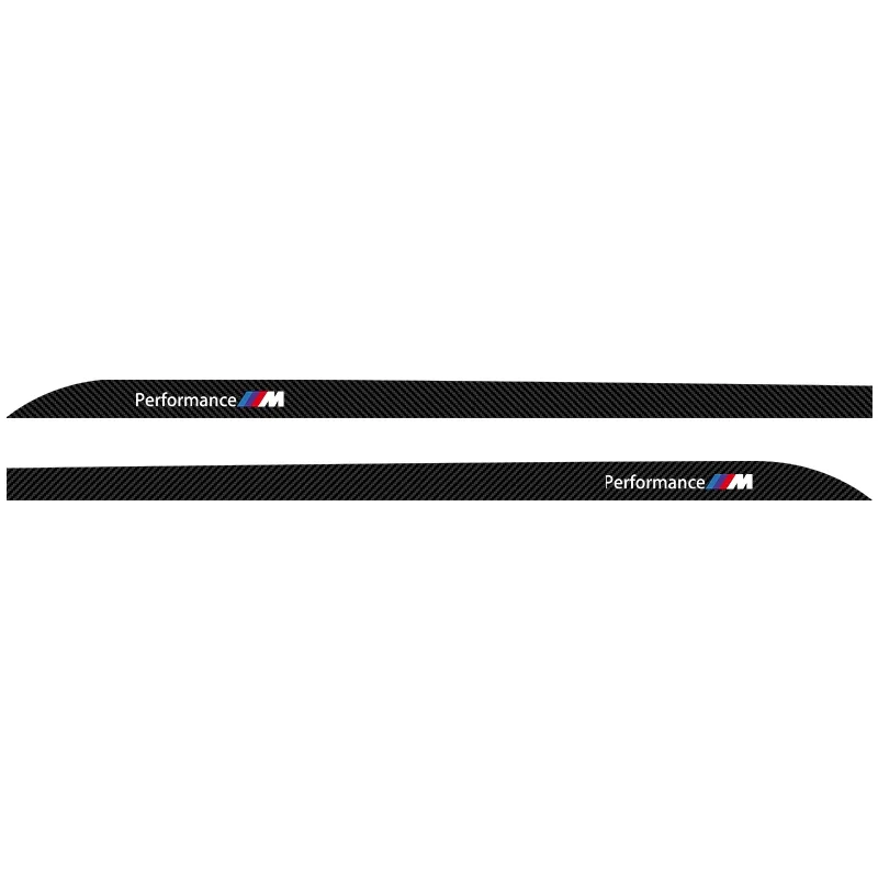 Carbon Car Door Side Skirt Sill Stripe Sticker Anti-scratch Refit sticker For BMW M F10 F07 E90 E60 F30 E89 E85 E92 X2 X3 X4 X5