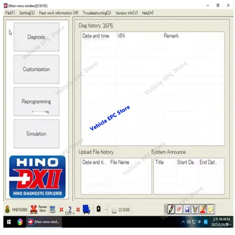 2026 hot selling newest  for Hino DX2 V1.1.22.3 for Hino Diagnostic EXplorer 2 Keygen Video