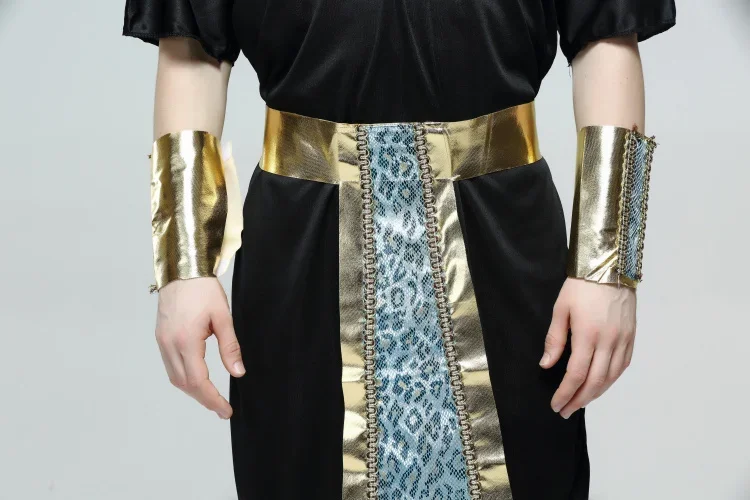 Costume de Cosplay du Pharaon Égyptien d'Aleopatra pour Homme et Femme, Tenue de ixd'Halloween pour Couple