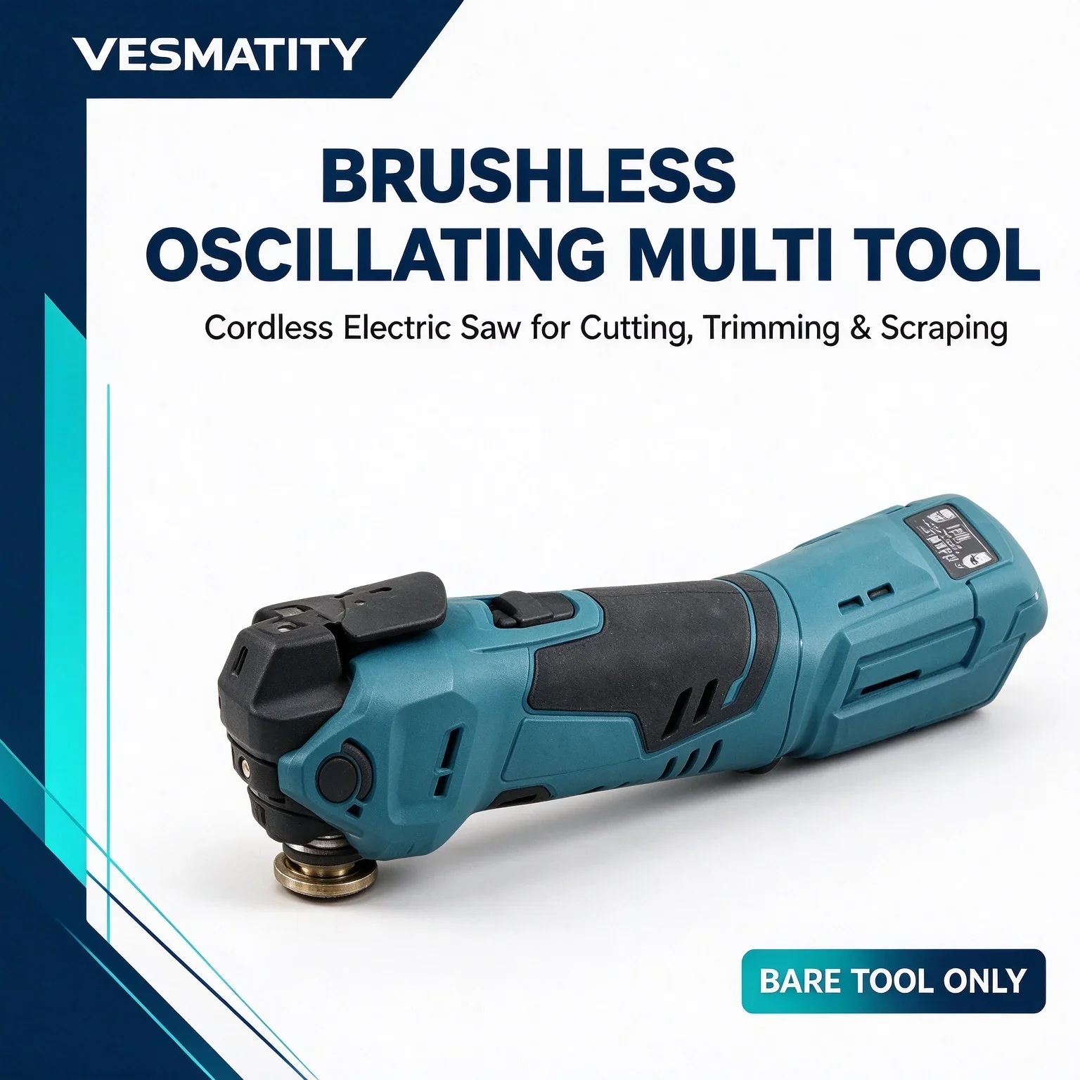 Brushless Multi Function Tool, Cordless Electric Saw with Trimmer Shovel Cutting,  Woodworking DIY Home Renovation Power Tool