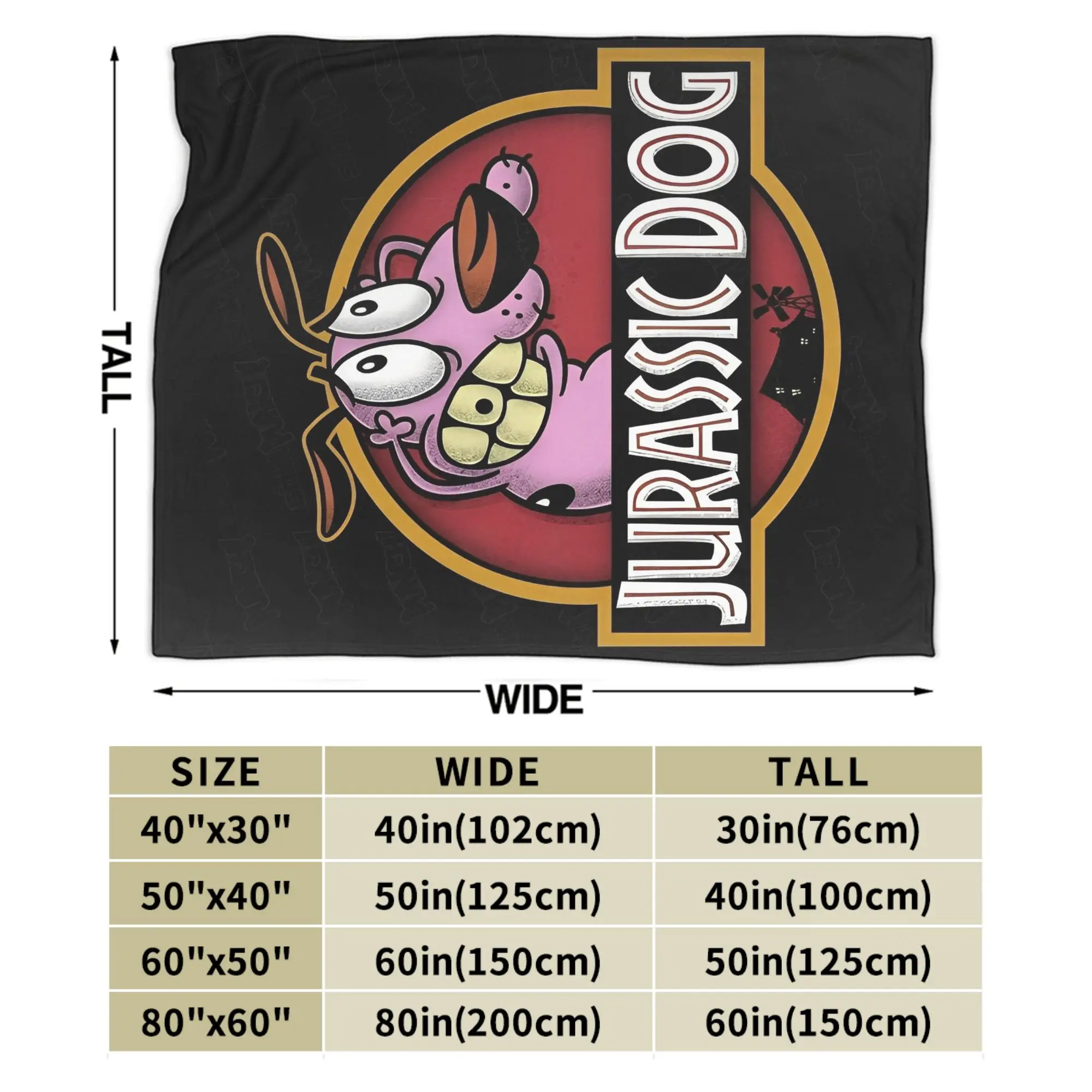 Courage Cowardlys Dog Blanket Quality Soft  Throw Blanket Winter Travel Couch Chair Sofa Bed Pattern Bedspread