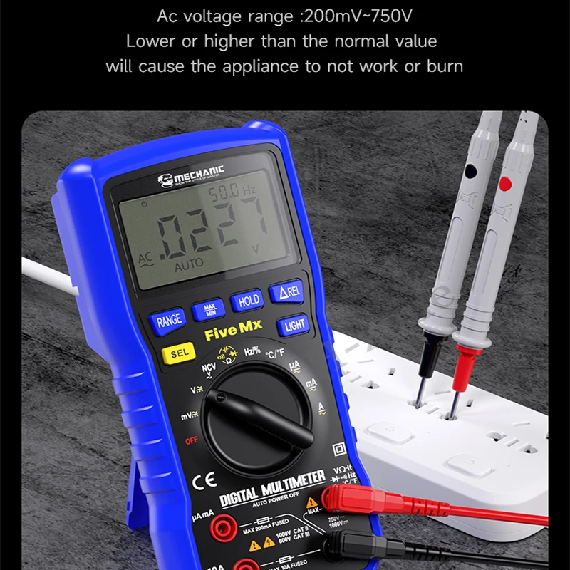 MECHANIC digital multimeter 2000-20000 optional counting DC/AC voltage current capacitance Hz diode ohm tester ammeter voltmeter