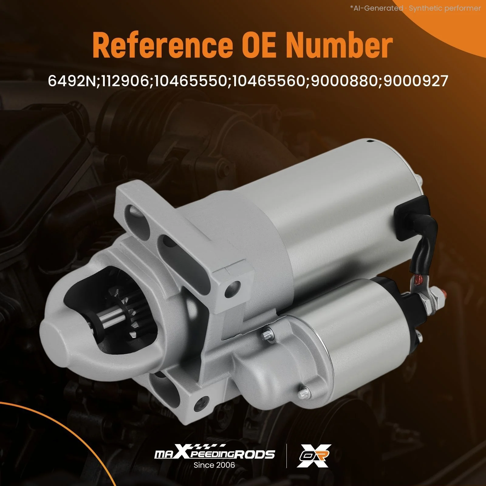 Starter Motor for Chevrolet Express 6.0L V8 2003-2005 10465550 12V 11 Teeth