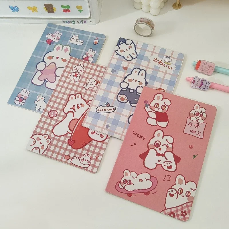 

1PCS Cute Cartoon A5 Notebook Kawaii Bunny Bear Daily Weekly Planner Note book Time Organizer School Supplies Notepad