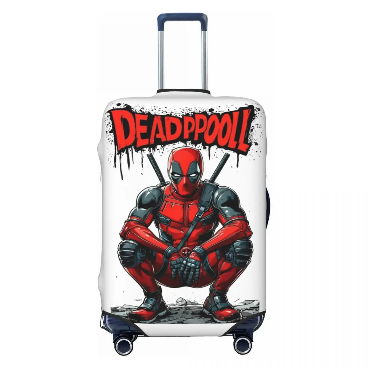 

Эластичный защитный чехол для чемодана Custom D-Deadpool Movie Travel Luggage Cover, подходит для чемоданов 18-32 дюймов