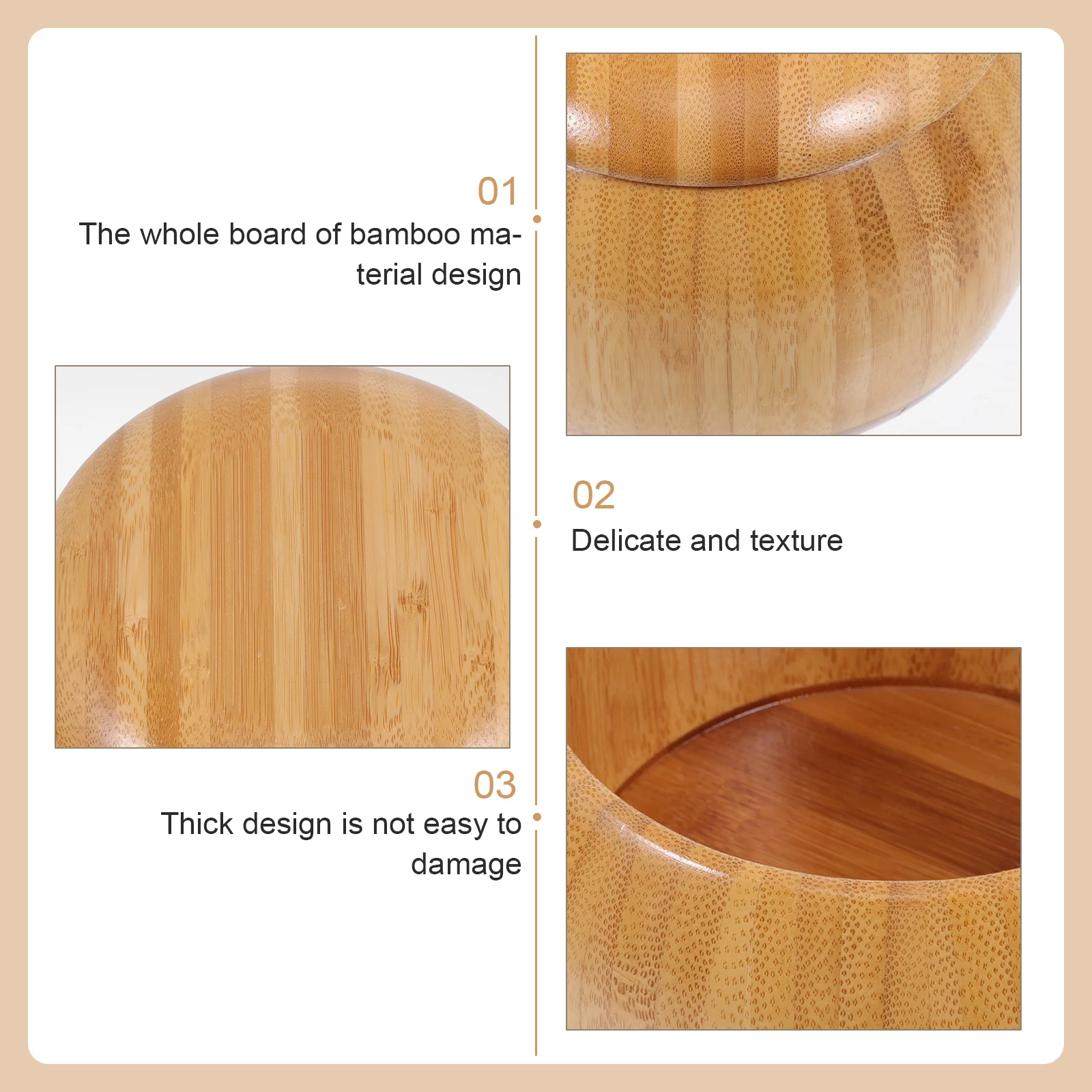 1 Pair Bamboo Craft Chess Boxes Compact Chess Pieces Storage Pots For Go Game Lidded Holder Container Small Rounded Jars Board