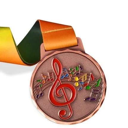 Music Medal Singing Medal Good Voice Medal Speech Contest Medal Host Gold Microphone Medal