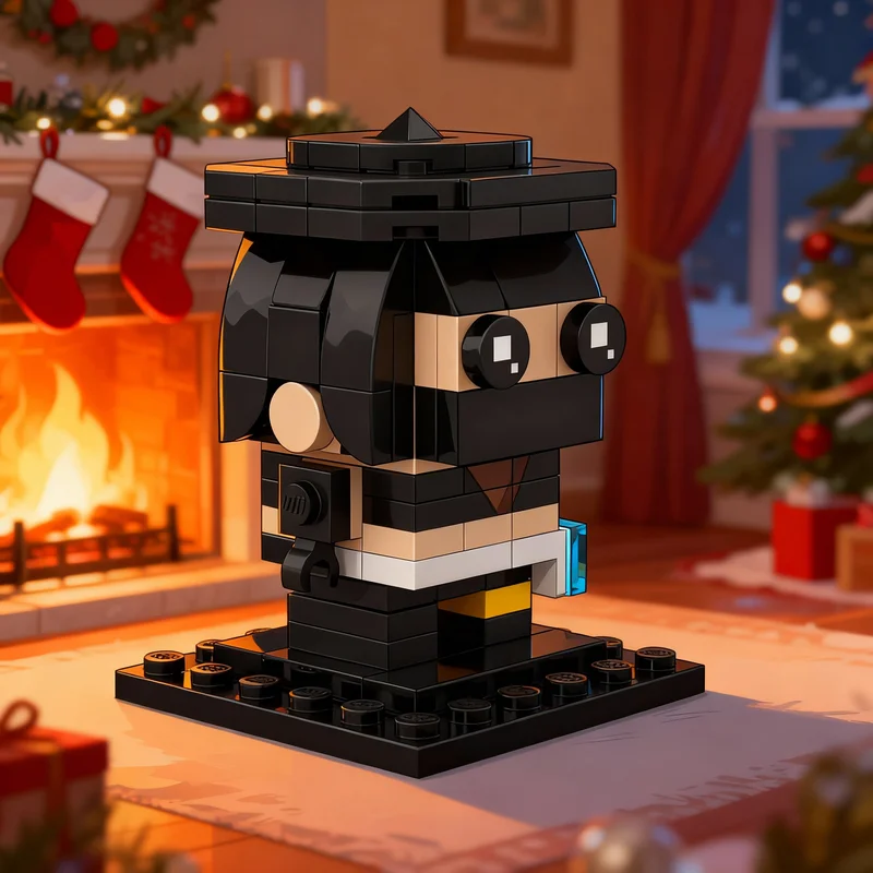 

109pcs MOC Small Josuiji Shinri Mask Brickheadz Model Building Blocks Toy Architecture Idea Christmas Gift Education Kids Brick