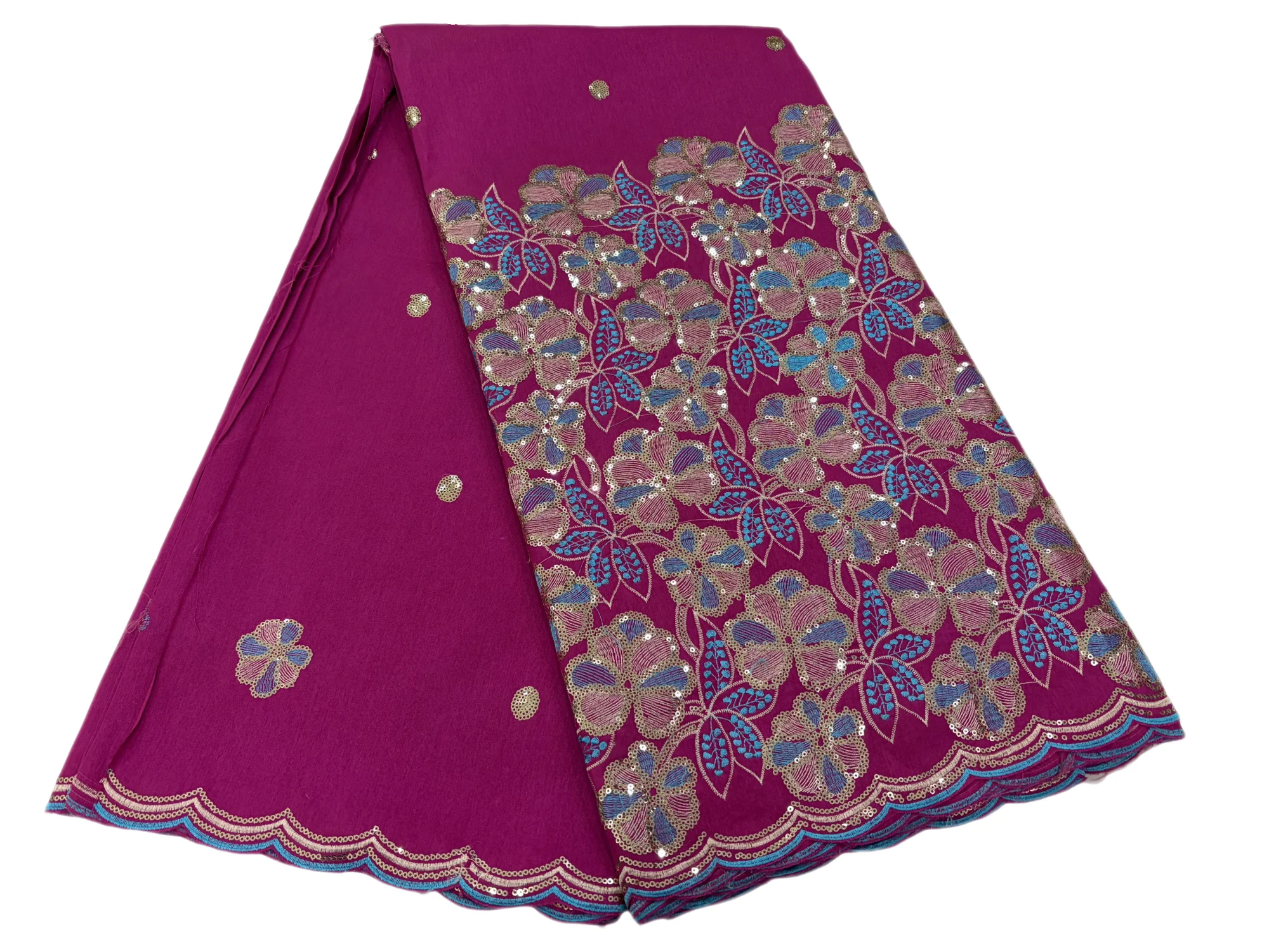 

Набор из 5 ярдов/шт. высококачественной африканской ткани «Джордж» оранжевого цвета из индийского необработанного шелка «Джордж» с блузкой для свадьбы, хит продаж 2026 года