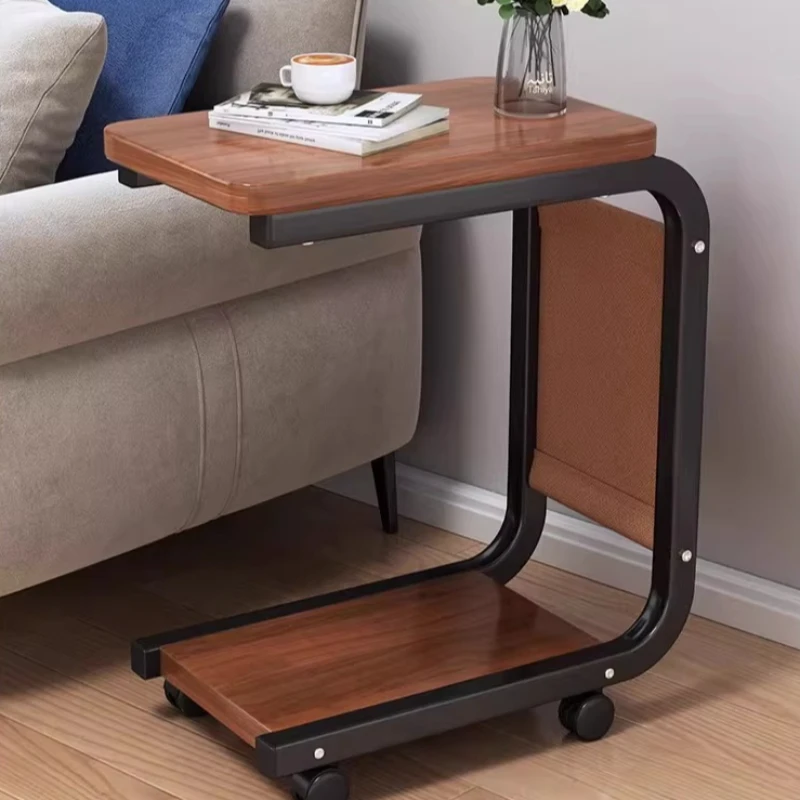 xx-Nordic Sofa Side Table Vintage Coffee Storage Double-layer End Table Mesa Lateral Modern Wohnzimmertisch Home Furniture*
