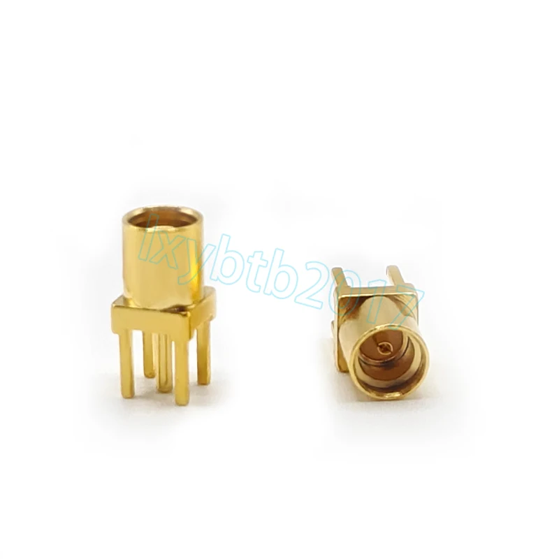 MMCX-KHD6 female base board, upper height 4.8mm, foot length 3mm, suitable for board thickness below 2.8mm, step 0.3mm