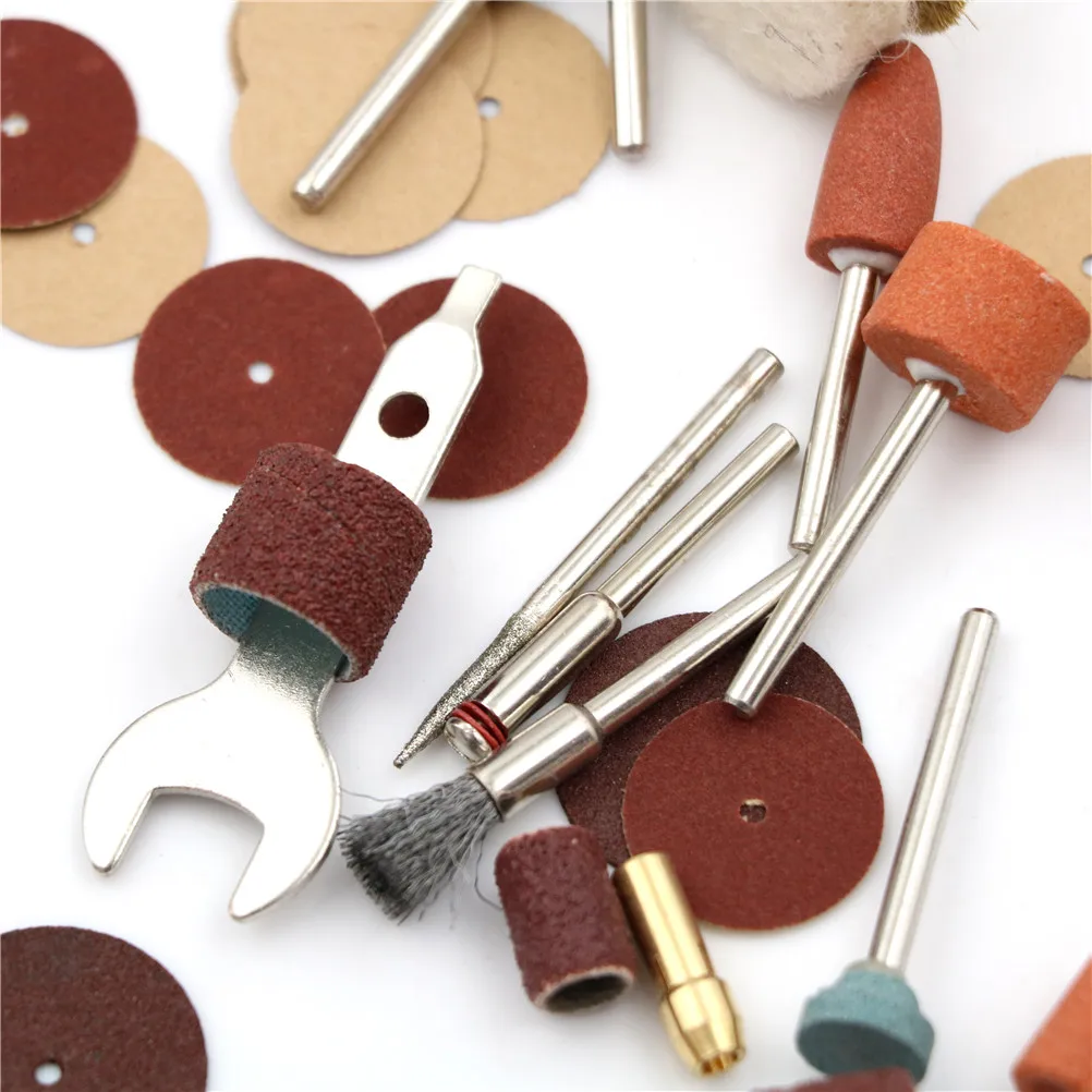 Kit Polissage 140 Pièces Pour Dremel – Roues Laine, Meules, Accessoires Multifonction Métal Bois Verre