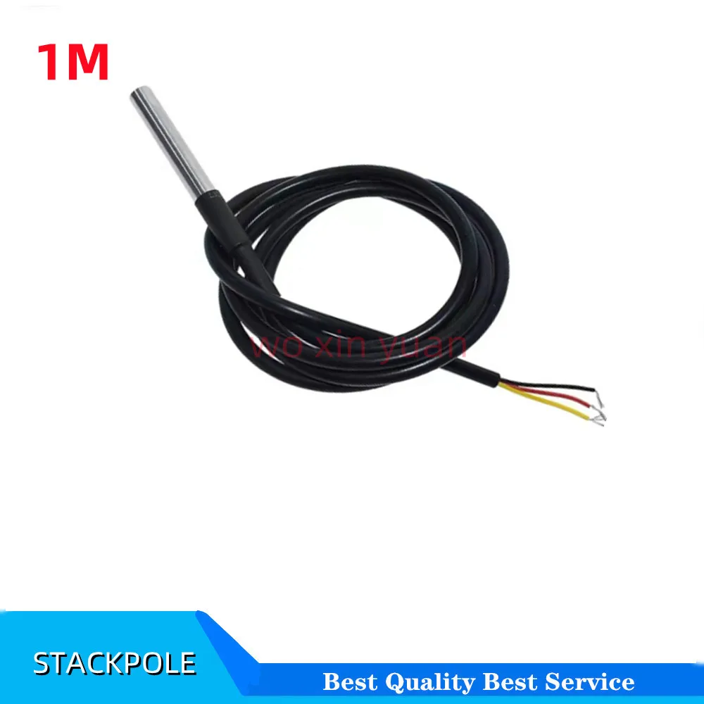 

DS1820 Stainless steel package Waterproof DS18b20 temperature probe temperature sensor 18B20 for arduino 1M 2M 3M