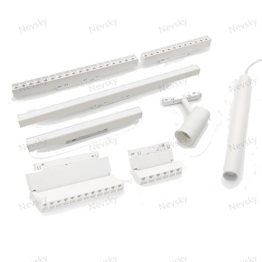 N5 White Magnetic Track Lights (Provide quotation according to drawings)