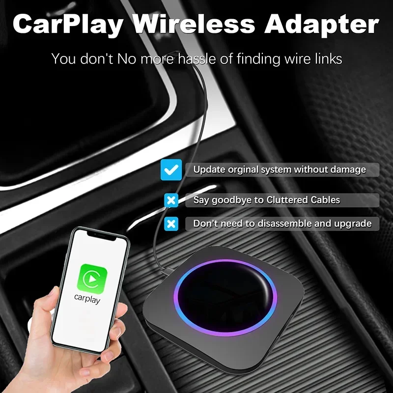 Wireless CarPlay Qualcomm 6115 Android 13 Smart Vehicle Navigation System Box Android Auto