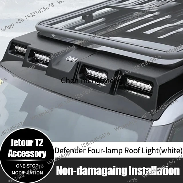 NEW T2 Accessories OEM Car LED Spotlight White Defender Style Four-Lamp Roof Light for   T2 Traveler 2025 2024 2023