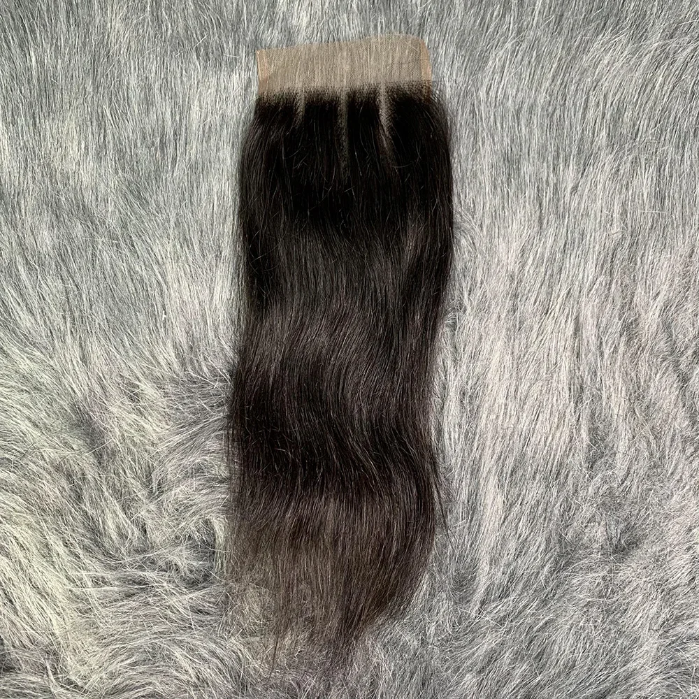 Transparent Lace Closures 4x4 Lace Closure Only Brazilian SDD Straight Human Hair Closure Pre Plucked Bleached Knots 8-20 Inch