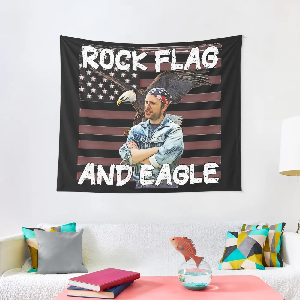 

Rock Flag and Eagle Tapestry Room Decore Aesthetic Living Room Decoration Decoration Room Tapestry