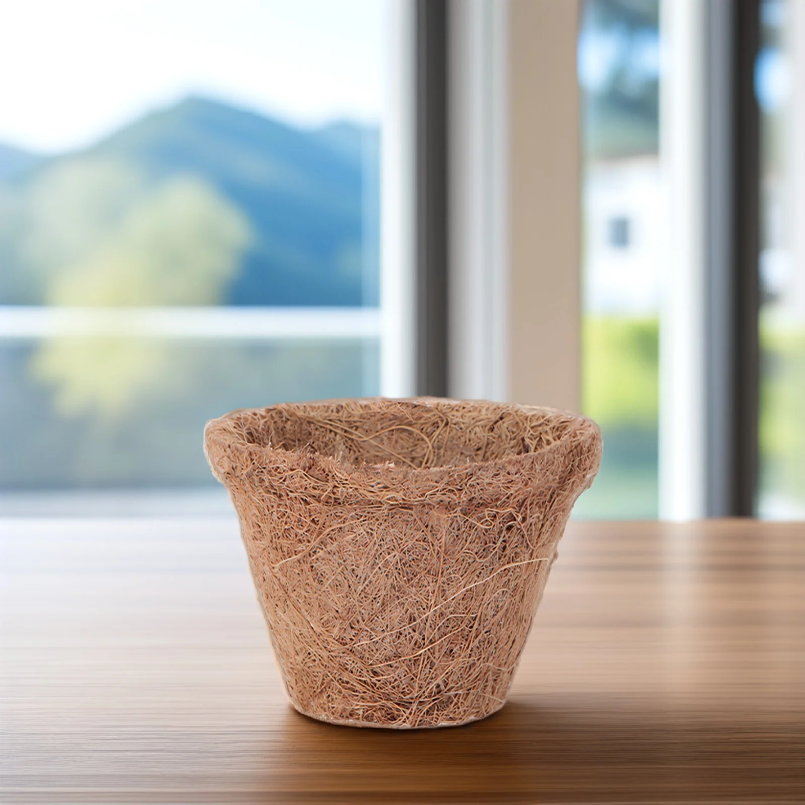 Pote de mudas de coco, recipiente de plantio, copos de flores de coco para jardim interno e externo, varanda, tapete de jardinagem, presente com 10 peças