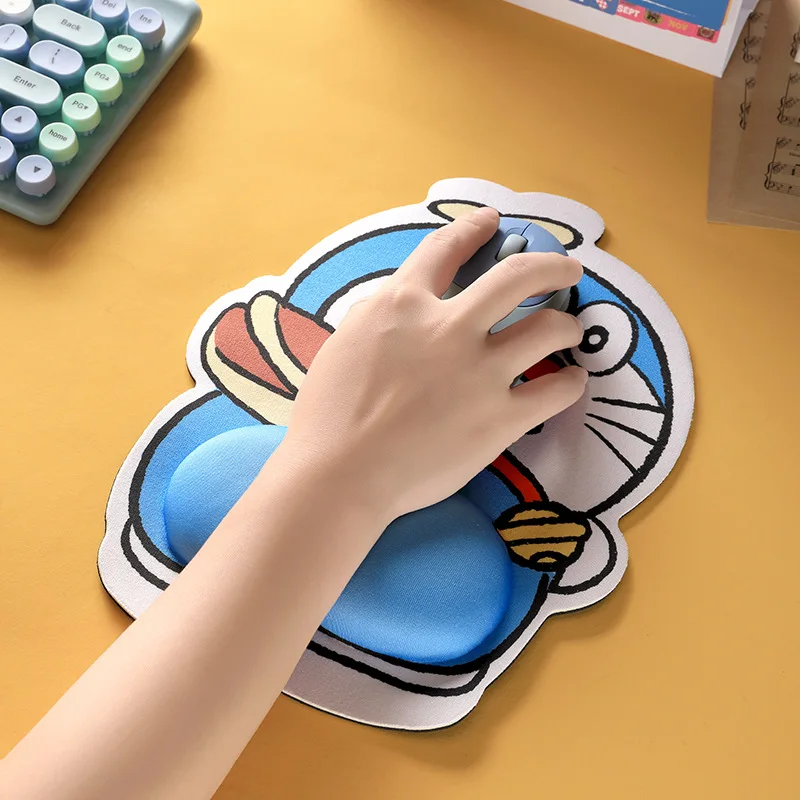 Anime Game Doraemon Cosplay Silicon Mouse Pad Mat Mats Keyboard Wrist Rest Nonslip Ergonomic Hand Support Mice Mat  For Office