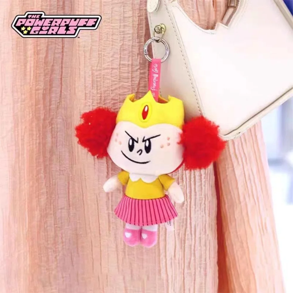 

Genuine The Powerpuff Girls Plush Doll Keychain Kawaii Cartoon Princess Morbucks Pp Cotton-Filled Dolls Backpack Decoration Gift