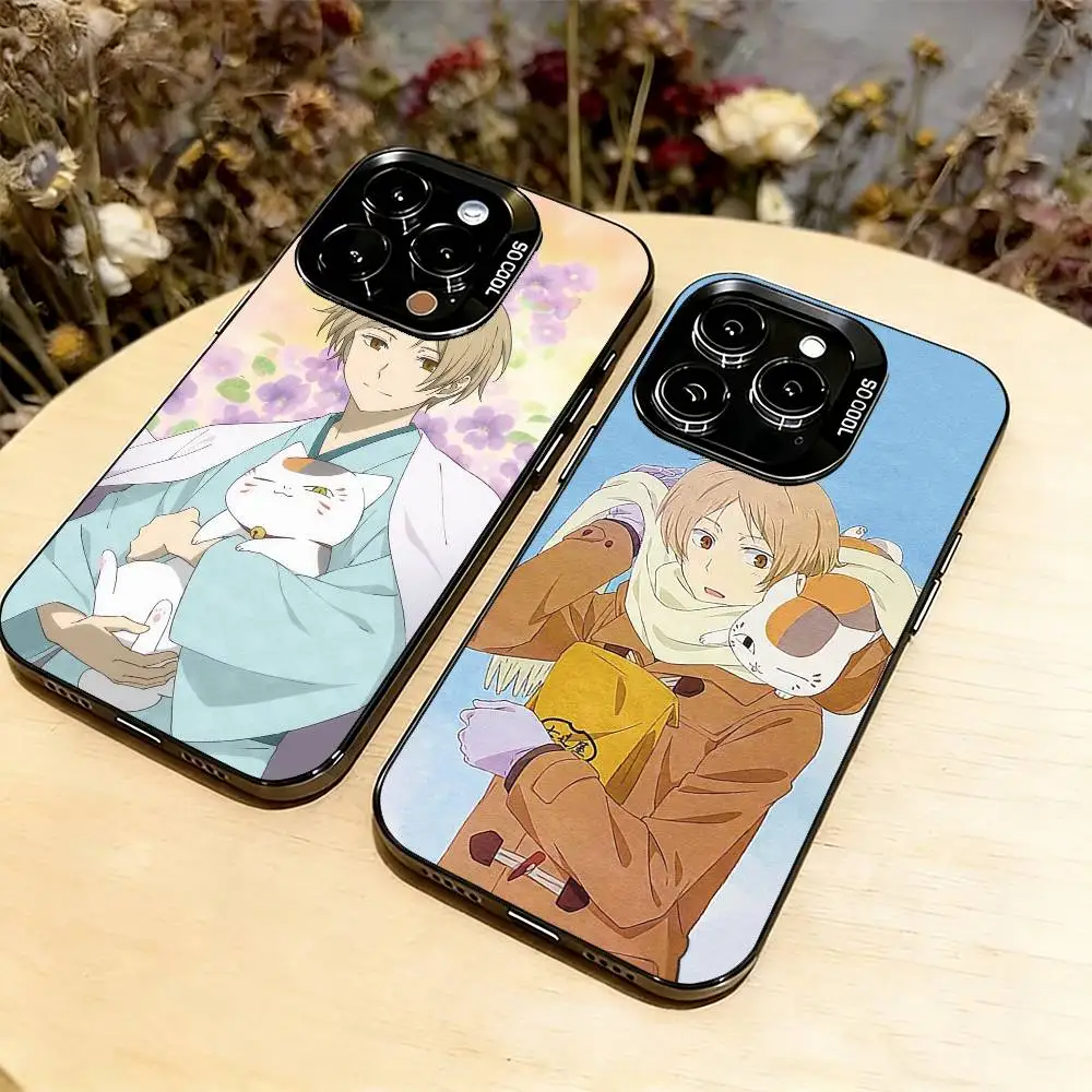 

Natsume's Book of Friends Phone Case For iPhone 17,16,15,14,13,12,11 Plus,Pro Max,XS,Colorful Silver Phone case Funda Cover