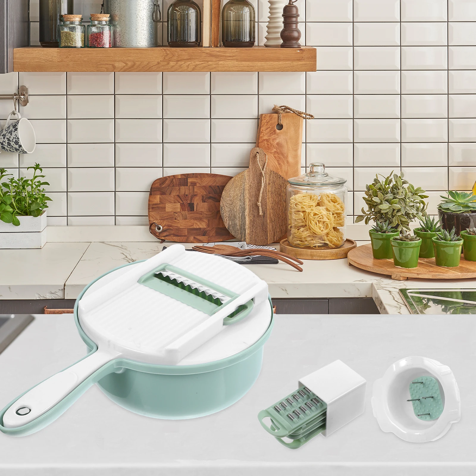 

Multifunctional Kitchen Tool Vegetable Grater Home Peeler Slicer Stainless Steel Lightweight Practical Veggie Gadget