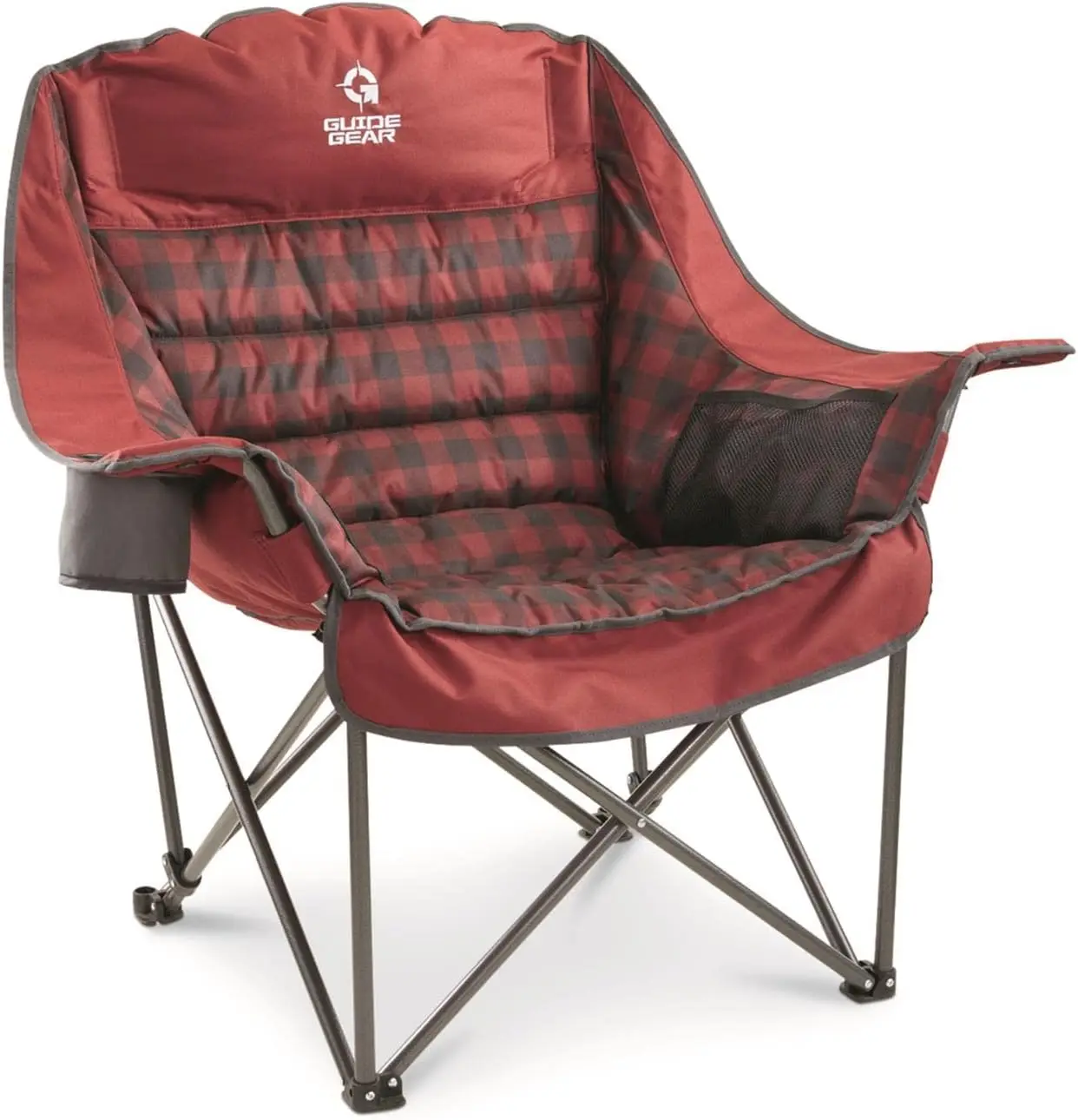 

Guide Gear Oversized XL Padded Camping Chair, Portable, Folding, Large Camp Lounge Chairs for Outdoor, Adults, Men and Women