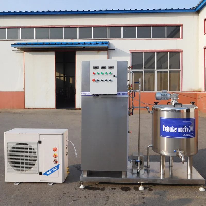 Small Scale 500L Milk Processing Machine Commercial Juice Pasteurizer Machine