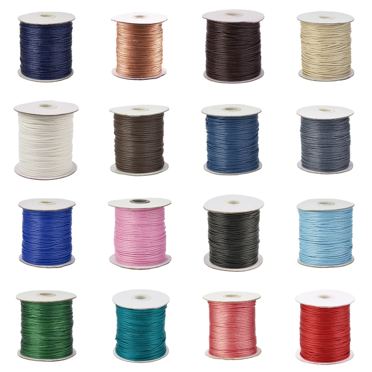 

Pandahall 2mm Waxed Polyester Cord Beading Thread Braided Rope for Jewelry Findings DIY Bracelet Necklace Making String