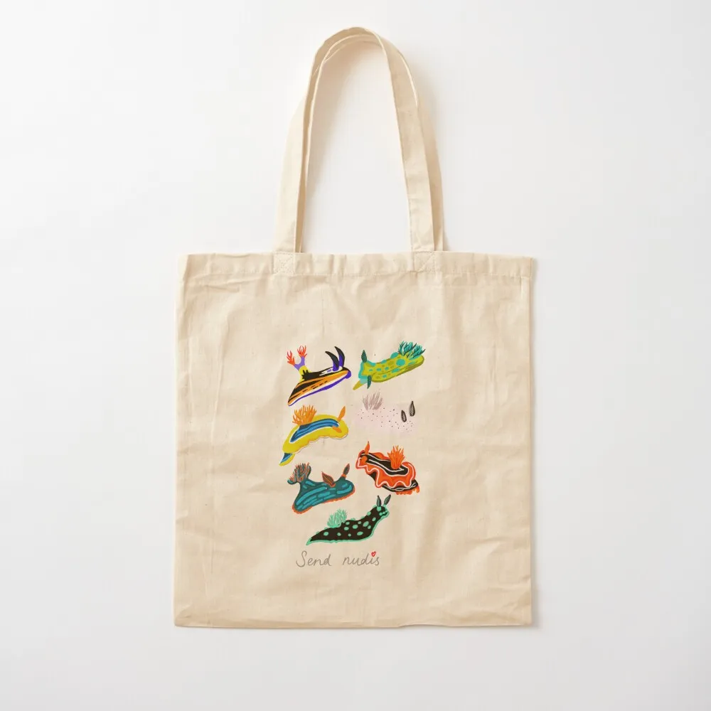 

Send Nudis - sea slug nudibranch Tote Bag canvas bags tote bag men sac pour femme reusable shopping bags Canvas Tote Bag