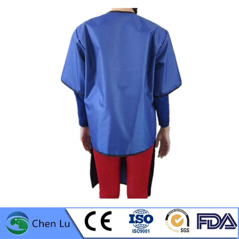 Radiation protective 0.35/0.5mmpb short sleeved lead overcoat nuclear power plant radiological protection long lead clothes