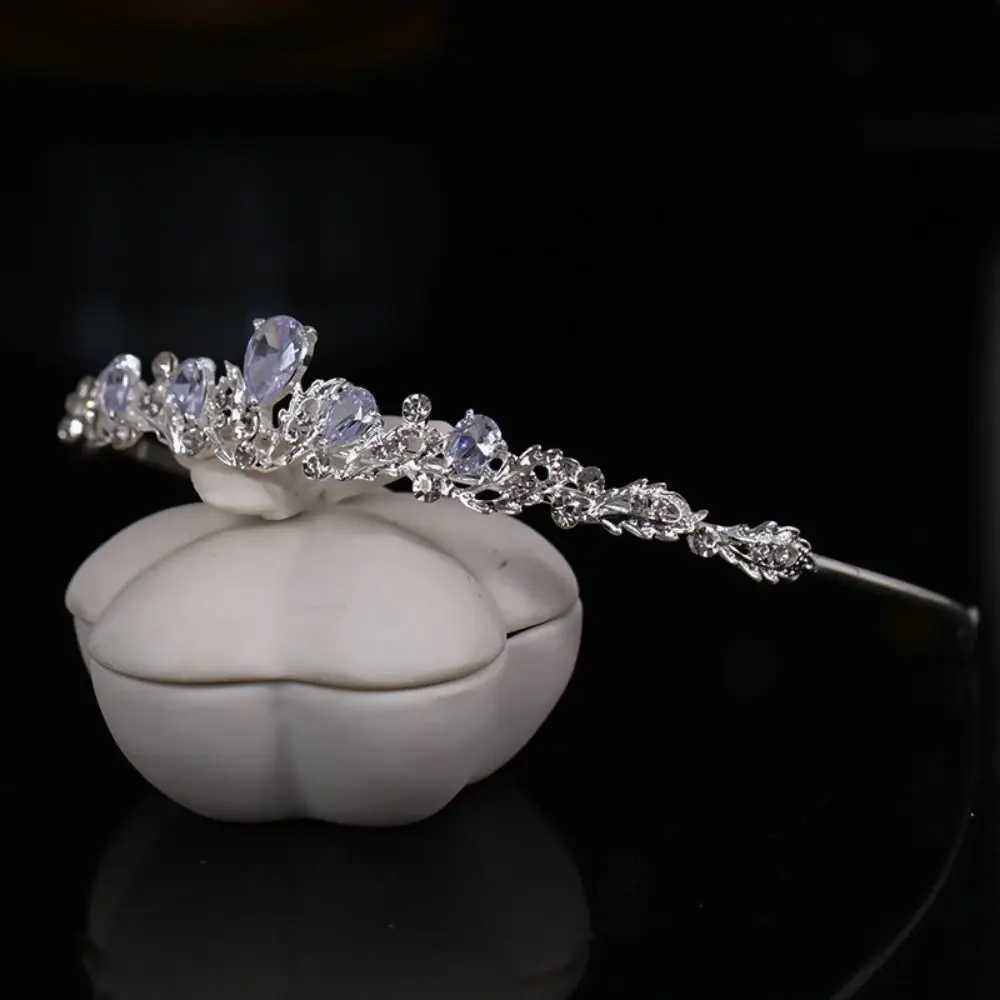 حجر الراين كريستال التيجان الزفاف تألق زهرة الخرز الفاخرة تاج الزفاف غطاء الرأس الفاخرة عيد ميلاد تاج خوذة الزفاف