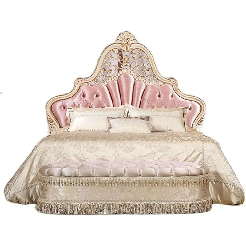 

Master Modern Designer Bed Princess Floor Hand Carved Luxury Queen Bed Design Sleeping European Meubles De Chambre Furniture