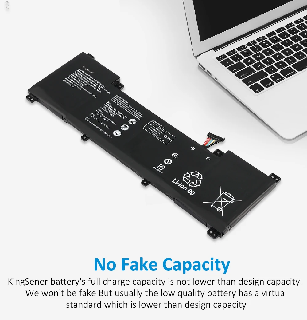 KingSener HB9790T7ECW-32A Laptop Battery for Huawei MateBook 16 CREM-WFD9 CREM-WFG9 CREM-WXX9 CREMW-WFD9 11.46V 7330mAh/84WH