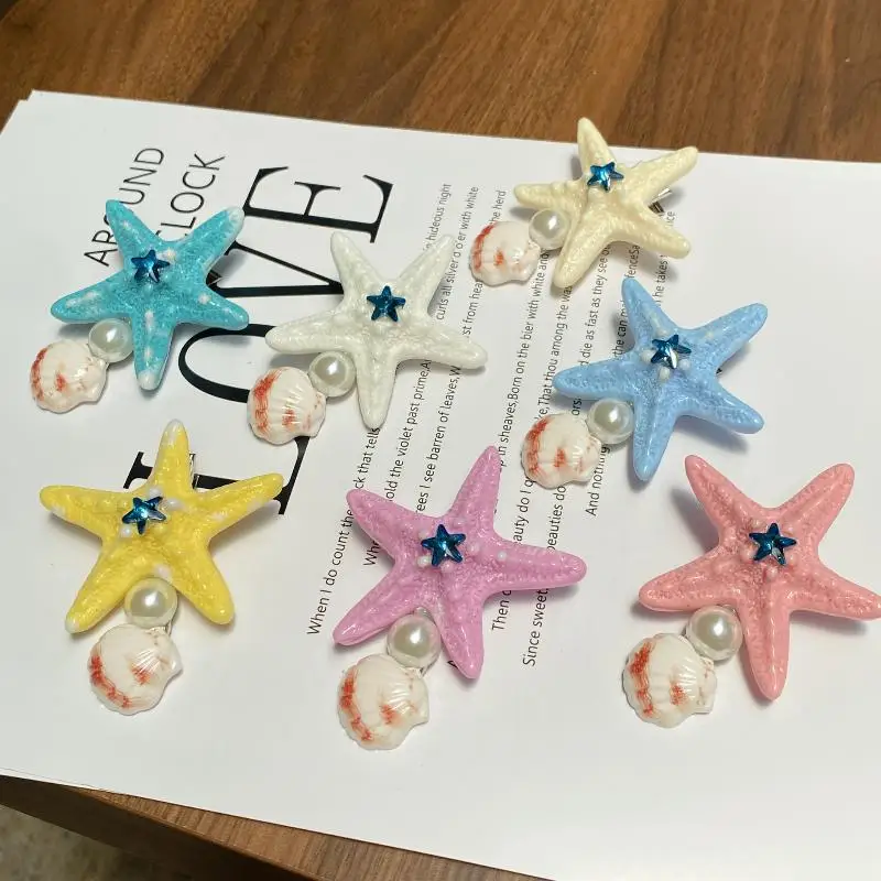 Star Fashion Seitenklammer für Damen, einfache, niedliche Haarnadel, Haarspange, Kopfbedeckung für Urlaub und Dating, Haaraccessoires – Detail 7