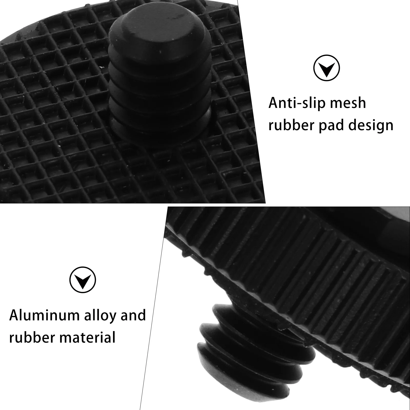 

3Pcs Hot Shoe Mount Adapter Premium Aluminum Alloy Non-Slip for Camera Tripod Screw Cold Shoe Flash Adapter Rig