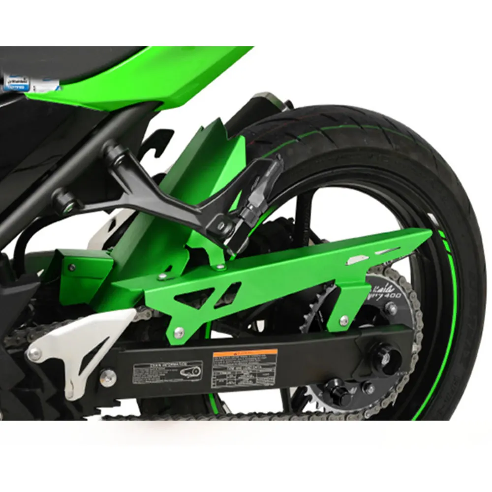 For Kawasaki Ninja400 Ninja 400 Rear Drive Chain Guard Mud Cover Panel Shield Fairing Cowl Protector Motorcycle Accessories