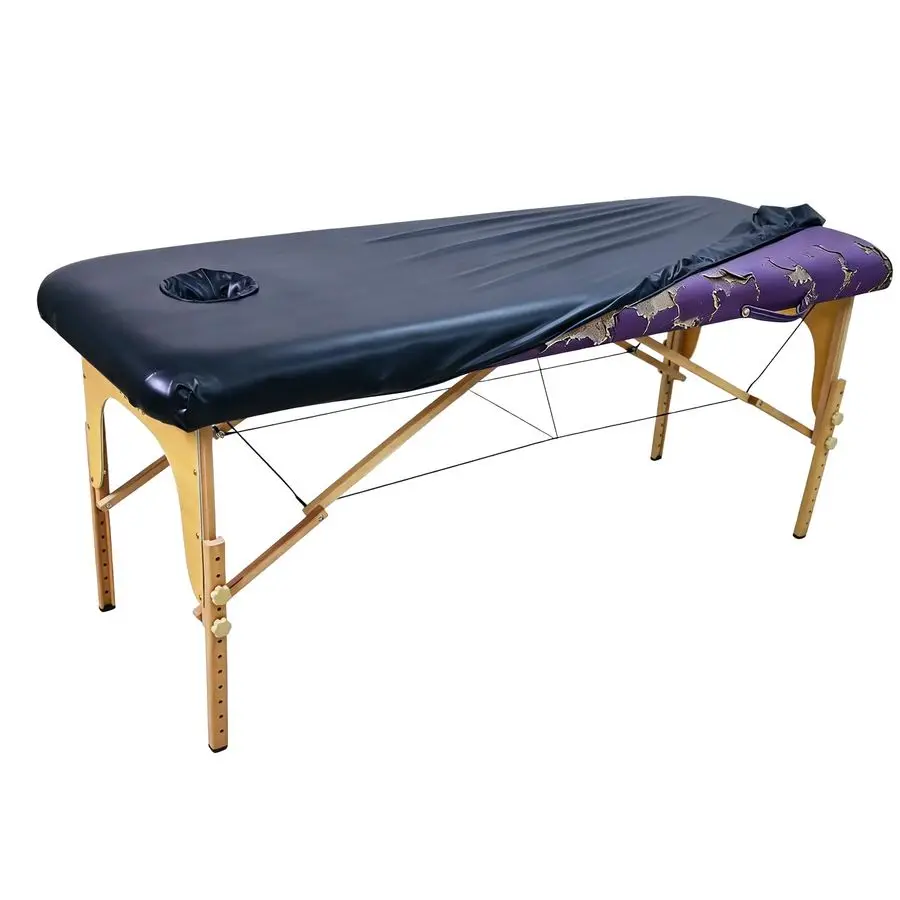 

Чехол для стола с лицевым отверстием 32 дюйма, ширина 100 ПУ, защитная крышка для массажного стола, протираемая, многоразовая водонепроницаемая виниловая крышка для усилителя