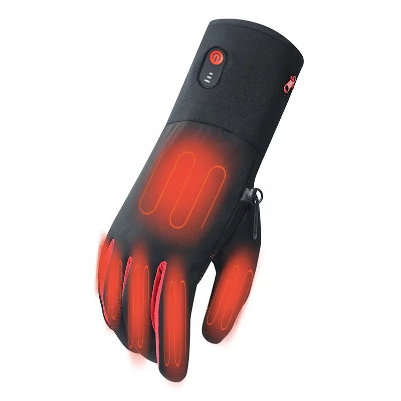 Men Women Winter Waterproof Insulated Split Finger Motorcycle Racing Ski Electric Heated Gloves