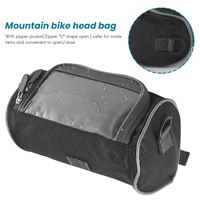 B72A Outdoor Bicycle Handlebar Bag Mountain Bike Press Screen Mobile Phone Head Bag Outdoor 5L Multifunctional Portable Waterpro