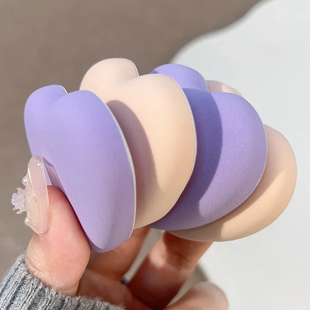Miękki bawełniany puszek kosmetyczny na sucho i na mokro gąbka do makijażu poduszka Puff do podkładu korektor w proszku gąbka do makijażu przybory kosmetyczne