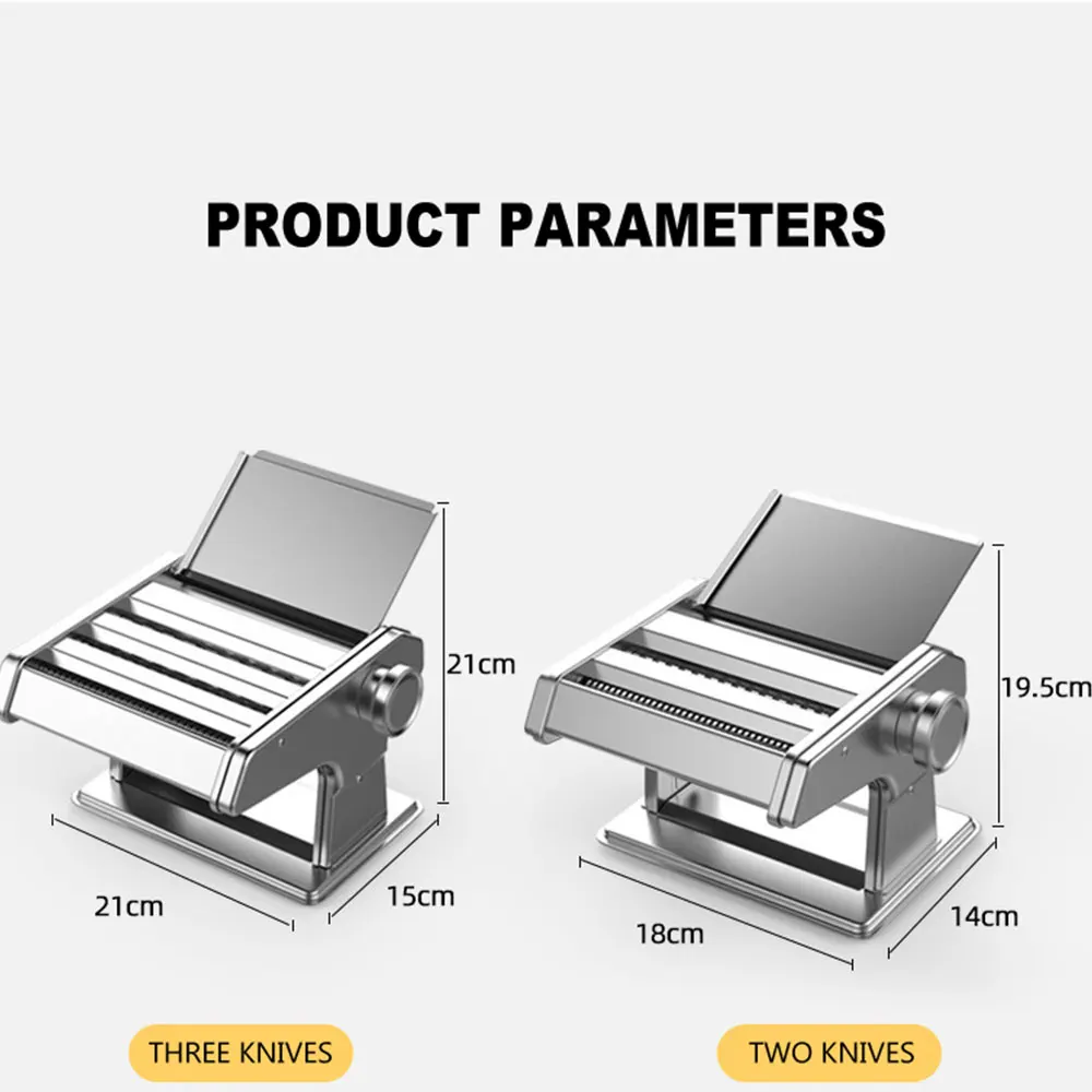 Small household noodle machine three knives multi-function manual noodle pressing machine stainless steel noodle machine