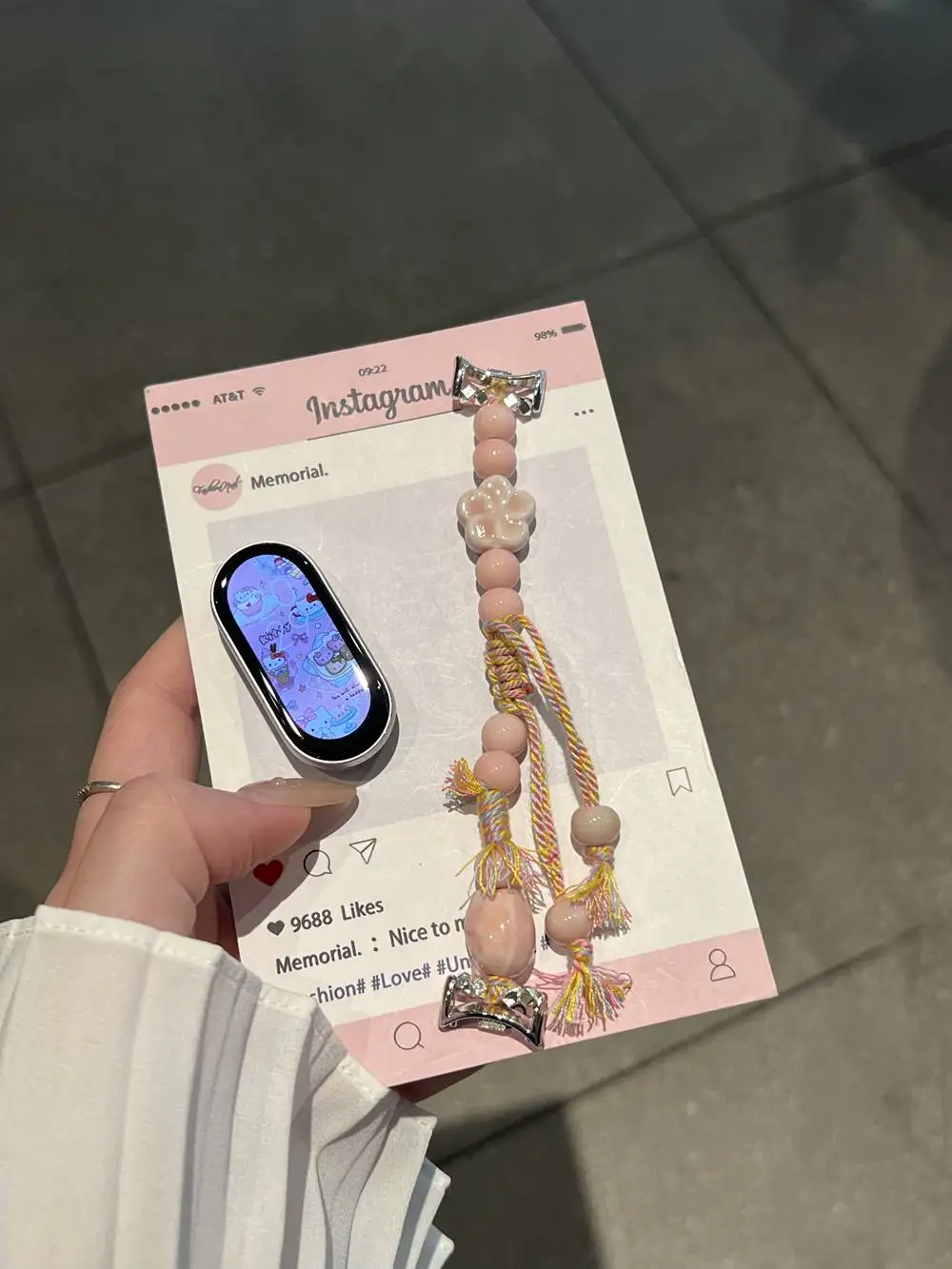 وصلة سوار من الخرز الممتاز لـ XIAOMi Band 9 10 حزام لـ Mi Band 8 تصميم جديد NFC معصمه الملحقات #3