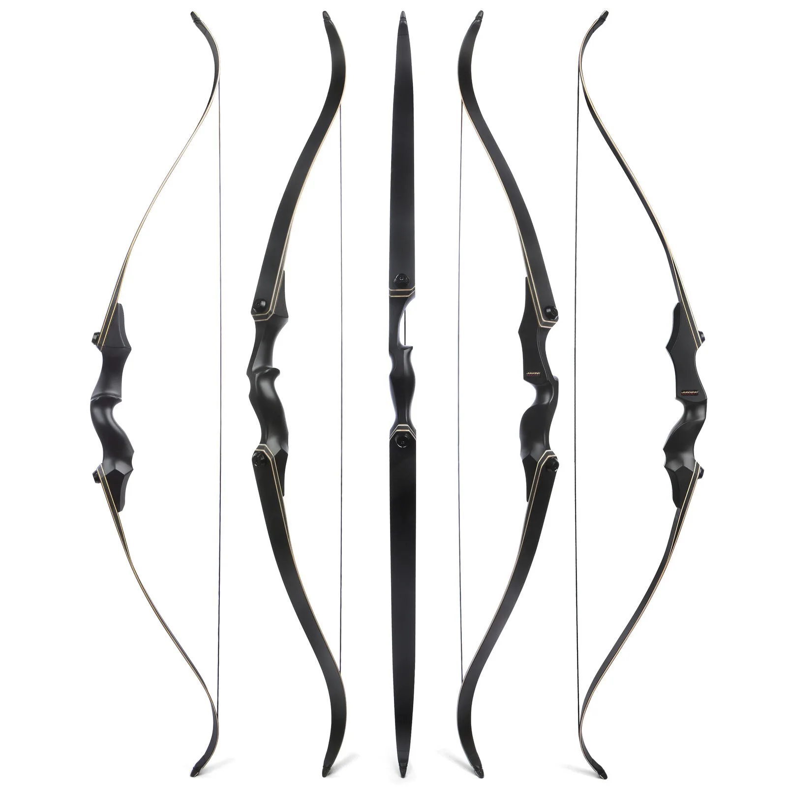 

1 Set Recurve Bow 25-65lbs 60'' Archery Takedown Bow Alloy Bow Riser Shooting Bow Hunting