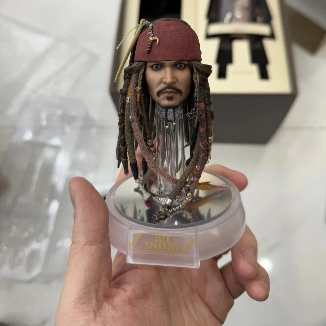 HOTTOYS HT 1/6 Fluch der Karibik Jack Sparrow DX37/DX38/DX39AE Haartransplantationsversion Actionfigur Sammlung Modellspielzeug