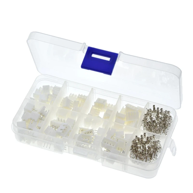 Kit de borne de siège à broche, connecteur JST, coque, 2P3P4P, XH2.54 mm, 250 pièces, 250 pièces