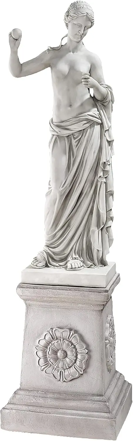 Venus of Arles Greek Woman Indoor/Outdoor Statue Figurine, Grande Size, 38 inches tall, Cast Stone Resin, Antique Stone Finish